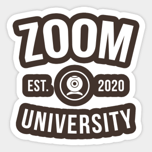 Zoom Learn From Home Sticker